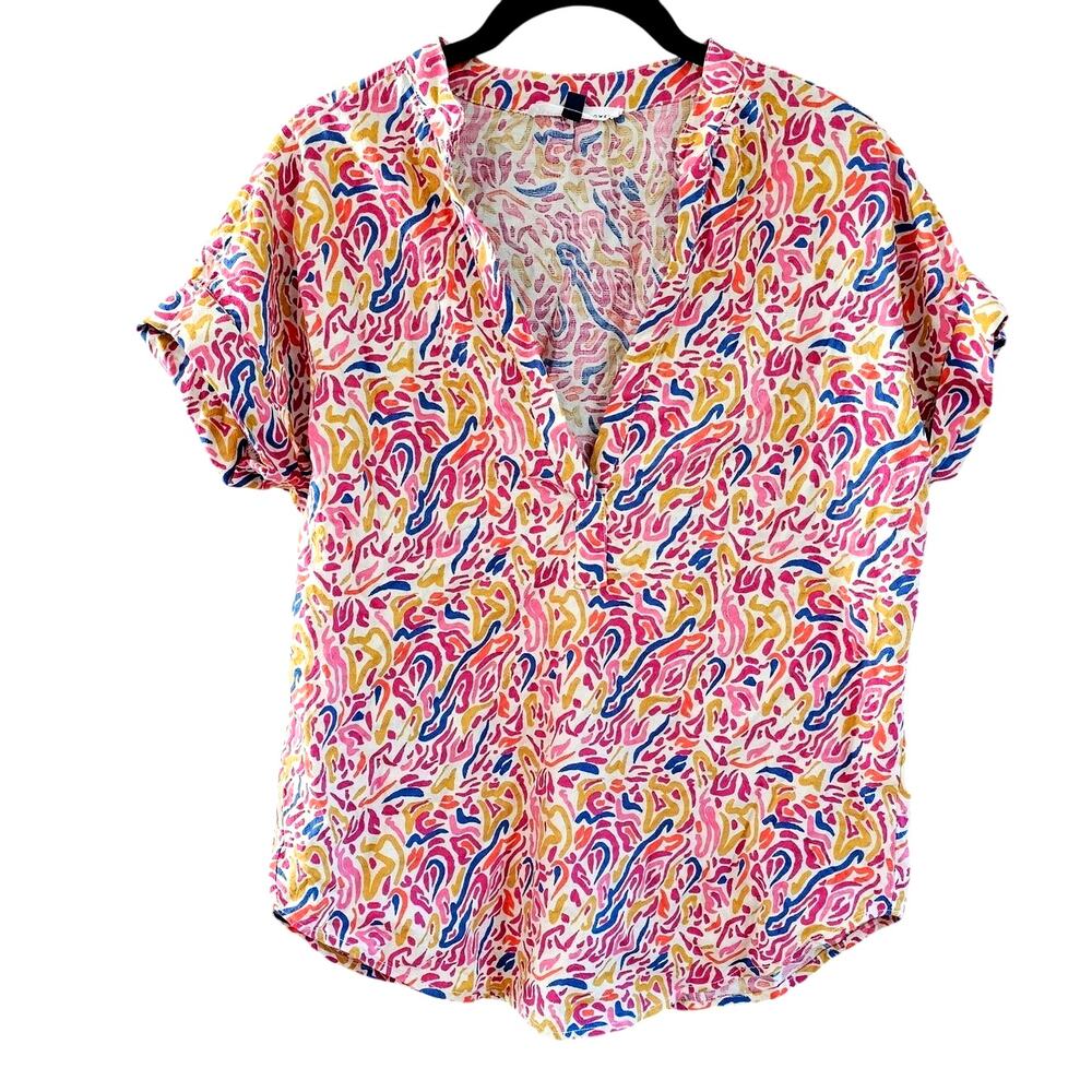 Michelle McDowell bright a new day abstract colorful print Size Medium Casual